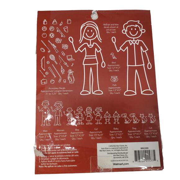 Traditional Family Car Decals For Vehicle 45 Decals Stick Figure Decals Auto - Picture 7 of 13